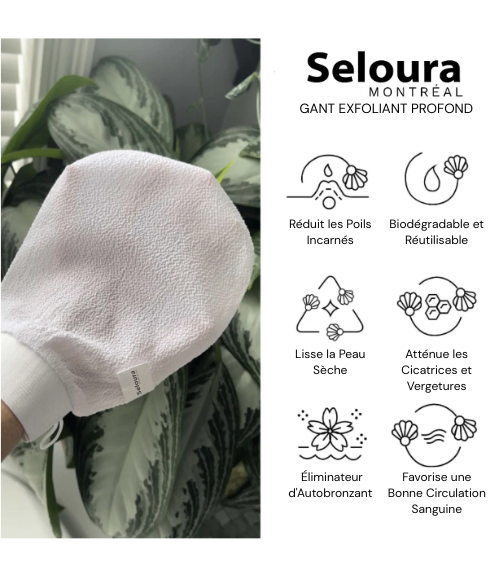 Gant exfoliant en profondeur