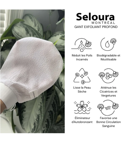 Gant exfoliant en profondeur
