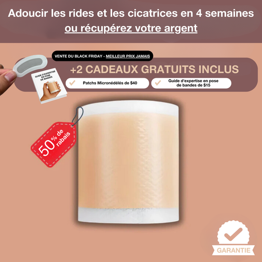 Feuilles de silicone pour cicatrices